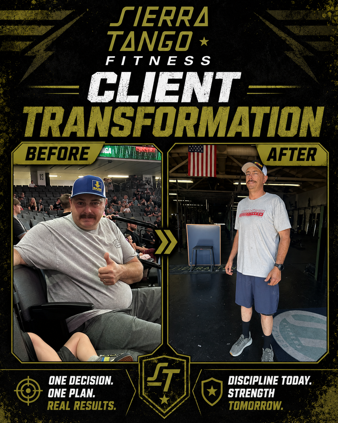 Sierra Tango Fitness client before and after transformation